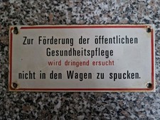 DB Bundesbahn. Blechschild