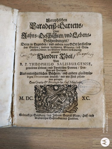 1690 chronik kapuziner 1613 - 1690,