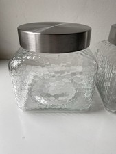 2 x / Set Glas Edelstahl