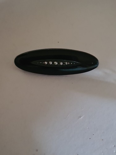 Gagat saatperlen brosche - &,