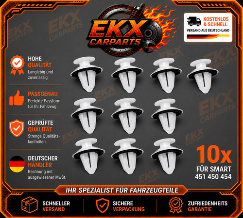 10x clips befestigung - 10x,