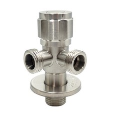 Doppel Eckventil aus Edelstahl