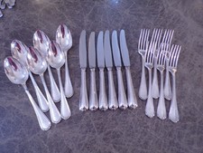 Christofle Modell SPATOURS Tafelbesteck (alt) für 6 Personen 18 Teile versilbert