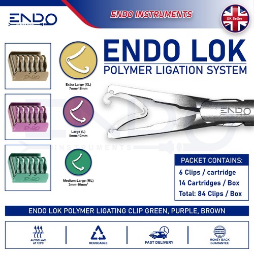 Endolok clips polymer - 84,