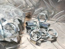 100 x Mutter für Schloss Schnappschloss Gegenmutter SW 19