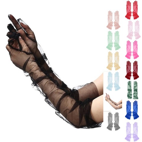 Lange netzhandschuhe für - lange,