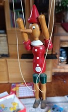 Vintage Hand Made Wooden Pinocchio Marionette Holz