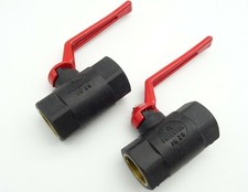 2x Kunststoff Kugelhahn VALPAS Absperrhahn Absperrventil IG/IG DN20 3/4" PN25