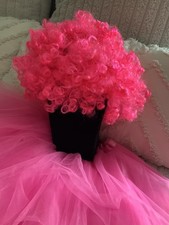 Afroperücke in Pink -Accessoires für die Fotobox