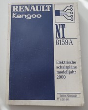 Werkstatthandbuch Renault Kangoo Elektrische Schaltpläne Modelljahr 2000 NT8159A