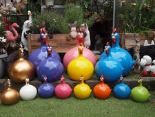 Huhn bunt witzig Deko Figur