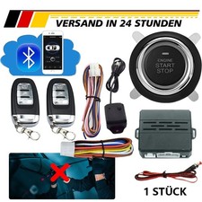 Auto Keyless Entry Engine Start Alarm System Push Button APP Remote Starter Stop