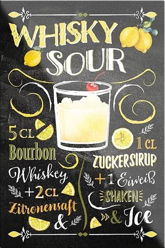 Whisky sour magnet - sour",