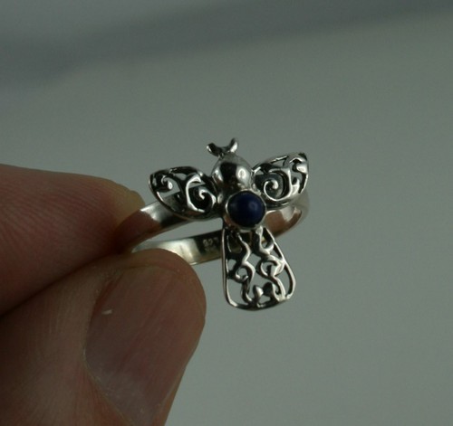 Sterling silber ring vogel - silber,
