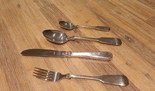 Robbe & Berking Alt  Spaten großes Tafel- Menübesteck 4 teilig. 150 versilbert