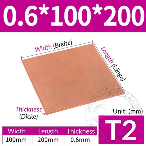 Kupferblech kupferplatte - t2,