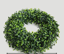 28 CM Dekor Kranz Künstliche Buchsbaumkranz Grüne Blätter Haustür-Kamin-4x da!