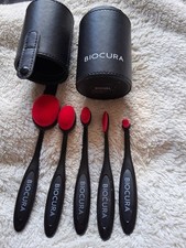 BIOCURA Kosmetikpinsel ROSA Set, 6-teilig, Box inkl. 