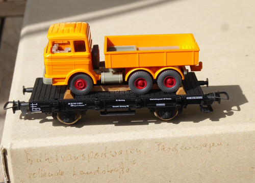Fleischmann flachwagen mit - h0,