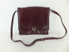 GOLDPFEIL Vintage Echtleder Tasche  bordeaux dunkelrot  Handtasche  Damentasche