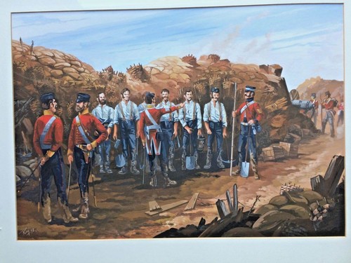Szene gouache gemälde - szene,