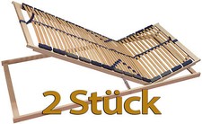 2 Stück 7 Zonen Lattenrost Optimalux KF - BETTKASTEN - FUNKTION 2x 80 o 2x90 cm