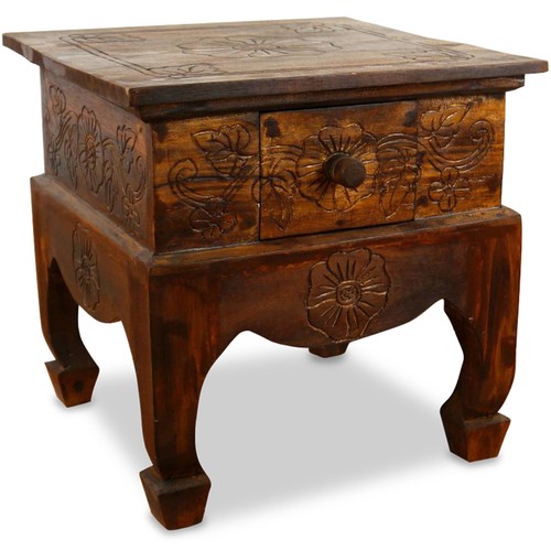 Opiumtisch mit schublade - schublade,