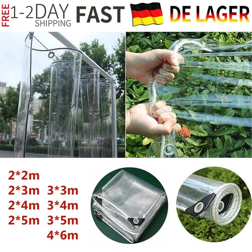 Transparent pvc abdeckplane - transparent,