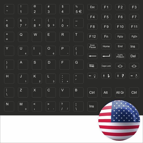 Tastaturaufkleber englisch - tastaturaufkleber,