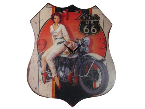 Retro wanduhr route - retro,