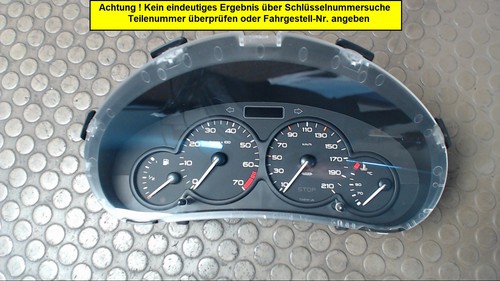 Tachoeinheit peugeot 206 - tachoeinheit, 75