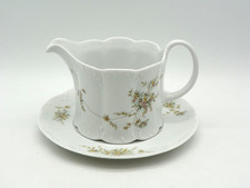 Sauciere mit Unterteil von Rosenthal Classic Rose Monbijou grüne Ranke