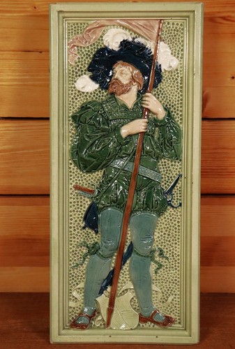 Ofenkachel emaille landsknecht - emaille,