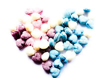 Herz und Liebe Bonbons