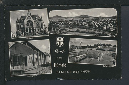 Ansichtskarte hünfeld - ansichtskarte, lk
