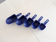 5x Messlöffel Messbecher blau Tupperware Tupper Maßliebchen Rarität 50 - 250 ml
