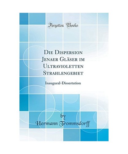 Die dispersion jenaer gläser - dispersion,