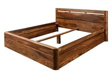 Bett Sheesham 200x200 walnuss