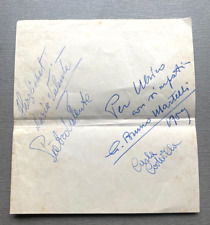 MARIA (†) & PIETRO VALENTE In-person signed Albumseite 13x16 Autogramm