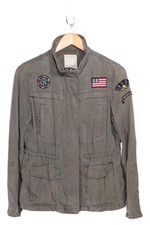 Esprit Damen Leichte Jacke Gr. 34/XS Grün Casual Military Urban