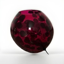 Rote Lampe aus Glas, Glasmosaik