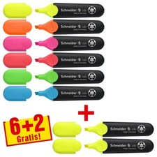 8x Schneider Textmarker Job