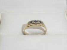 417 Gold Ring 10K Gelbgold Saphir Memory Bandring RG 54 - 17,2 mm 8455