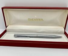 SHEAFFER Kugelschreiber Silber USA Signiert, Vintage mit Etui, Rarität