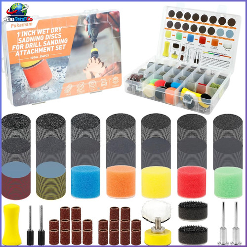354 stück nassschleifpapier - 354,