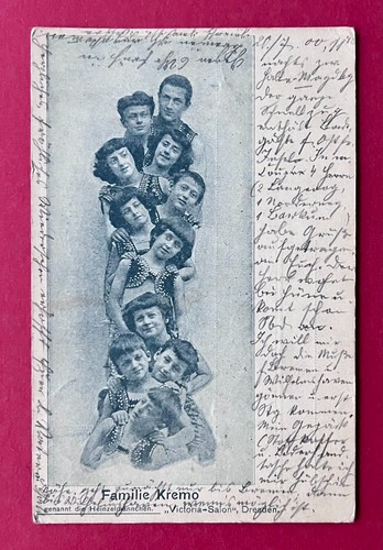 Dresden 1900 typen familie - ak,
