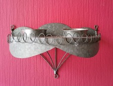 Wandhalter, Kräutertopf, Zink,Küche SHABBY,Terrasse,Balkon, Kräuter, Deko