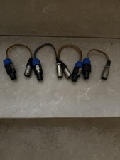 4 Stk Neutrik Speakon  Auf XLR Stecker Adapter
