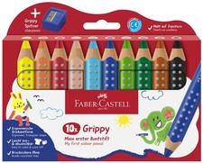 FABER-CASTELL Dreikant-Buntstift Grippy 10er Kartonetui