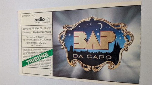 Bap ticket konzertkarte - bap,,